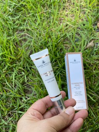 산수시 일루미네이팅 펄 영양 다크서클 스틱 아이 크림 케어 15ml — 5점을 준 리뷰어가 2021년 6월 올린 사용 사진
