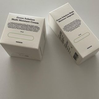 [녹산] 그린 솔루션 멀티 수분 앰플 + 그린 솔루션 멀티 수분크림 — 5점을 준 리뷰어가 2022년 10월 올린 사용 사진