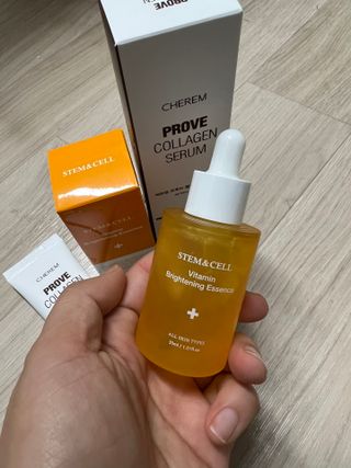 체르엠 비타민 브라이트닝 에센스 + 콜라겐앰플 세트 — 5점을 준 리뷰어가 2021년 12월 올린 사용 사진