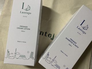 란떼쥬 프르미에 스킨케어 샴푸앤바스 + 크림로션 베이직 세트 — 4점을 준 리뷰어가 2021년 12월 올린 사용 사진