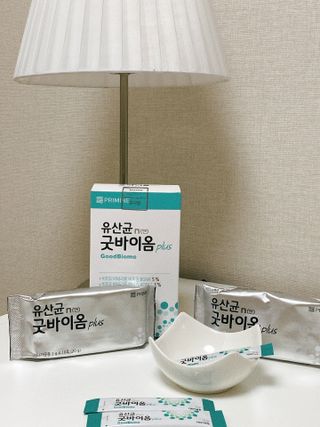프리마인 유산균 국가지정연구소 선정, 살아있는 생유산균 200억 마리의 힘. 유산균n굿바이옴플러스 — 5점을 준 리뷰어가 2021년 9월 올린 사용 사진