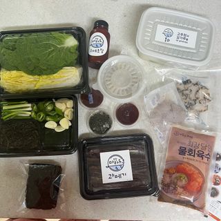 마라도푸드 포항 구룡포 햇 과메기 야채세트 마라도회식당 꽁치 — 5점을 준 리뷰어가 2023년 11월 올린 사용 사진