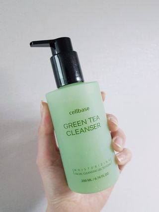 프리마인 메이크업과 들뜨는 각질까지 한방에 깐달걀로! 순하기까지한 셀베이스 그린티클렌저(200ml) — 5점을 준 리뷰어가 2023년 1월 올린 사용 사진