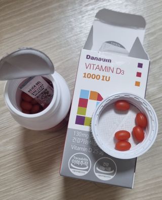 다나음 츄어블 비타민D 1000IU (130ml x 60캡슐) — 5점을 준 리뷰어가 2023년 3월 올린 사용 사진