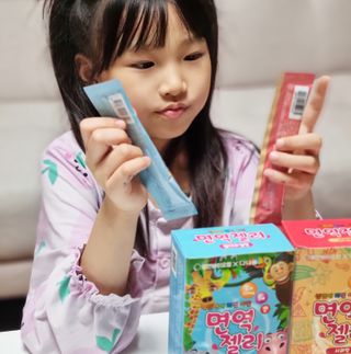다나음 셀렌에 빠진 아연면역젤리 열대과일맛+사과맛 — 5점을 준 리뷰어가 2023년 1월 올린 사용 사진