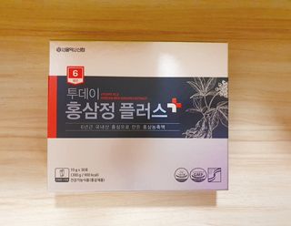 서울약사신협_투데이홍삼정플러스스틱_10g x 30포 — 5점을 준 리뷰어가 2021년 3월 올린 사용 사진