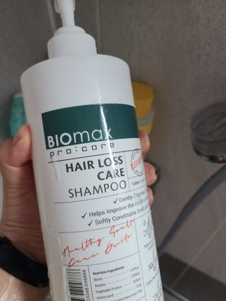 [바이오맥스] 프로코어 탈모완화샴푸 1000ml — 5점을 준 리뷰어가 2022년 8월 올린 사용 사진