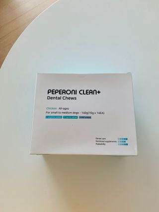 페페로니 클린플러스 덴탈치킨껌 10g x 14p — 3점을 준 리뷰어가 2021년 7월 올린 사용 사진