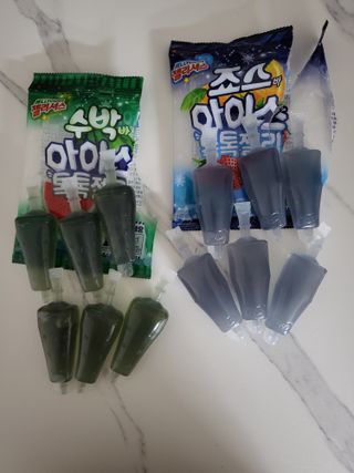 롯데제과 죠스바 아이스 톡톡 젤리 — 5점을 준 리뷰어가 2021년 10월 올린 사용 사진