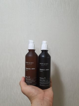 마리엔메이 비타민C 비피다 로션 + 비타민 B5 비피타 토너 — 5점을 준 리뷰어가 2021년 8월 올린 사용 사진
