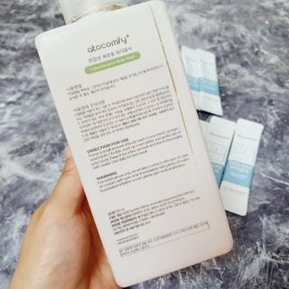 아토컴피 신생아도 사용가능한 무알러지 바디워시 & 여행키트 ( 독일 임상시험 완료 / 영유아 탑투토 워시 겸용 ) — 5점을 준 리뷰어가 2022년 9월 올린 사용 사진