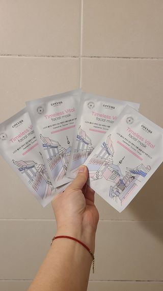세뚜아(Cettua) 나우[세뚜아] 타임리스 바이탈 페이셜 마스크팩  Cettua Timeless  Vital Mask 4매 — 5점을 준 리뷰어가 2024년 3월 올린 사용 사진