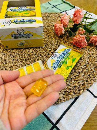 마요라 히말라야 솔트 캔디 2종-페퍼민트 맛, 라임민트 맛 — 4.5점을 준 리뷰어가 2022년 12월 올린 사용 사진