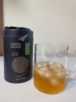 프리마인 자체 기업부설 연구소에서 찾아낸 건강한 수면의 비밀.  슬립토 플러스 30포 — 1.5점을 준 리뷰어가 2022년 6월 올린 사용 사진