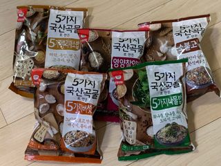 천일식품 5가지 국산 곡물로 만든 5가지 나물밥 — 4.5점을 준 리뷰어가 2021년 5월 올린 사용 사진