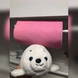 위케어 일회용 향균 수세미 50매 2롤 세트 총 100매 Pink — 5점을 준 리뷰어가 2021년 2월 올린 사용 사진