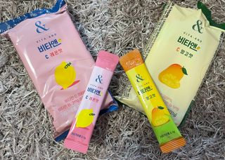 비타앤C 레몬맛, 망고맛 — 5점을 준 리뷰어가 2021년 6월 올린 사용 사진