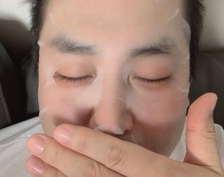 [멀블리스데일리] 멀블리스 인텐스 퀵 데일리 마스크 1팩 30매 — 3.5점을 준 리뷰어가 2022년 12월 올린 사용 사진