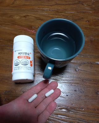 프리마인 성큼다가온 봄, 이너뷰티를 챙겨야 피부도 화사하게, 컨디션도 활기차게. 흡수율을 높인 고효율 비타민. — 5점을 준 리뷰어가 2022년 3월 올린 사용 사진