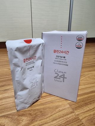 클린24시간 1BOX(5포) + 전용보틀(500ml) — 3점을 준 리뷰어가 2023년 1월 올린 사용 사진