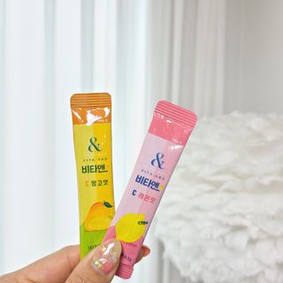 비타앤C 레몬맛, 망고맛 — 4.5점을 준 리뷰어가 2021년 4월 올린 사용 사진
