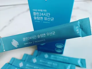 클린24시간 슬림앤유산균 1박스 (3.5g X 15포) — 5점을 준 리뷰어가 2022년 8월 올린 사용 사진