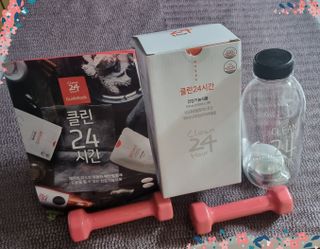 클린24시간 1BOX(5포) + 전용보틀(500ml) — 5점을 준 리뷰어가 2022년 8월 올린 사용 사진