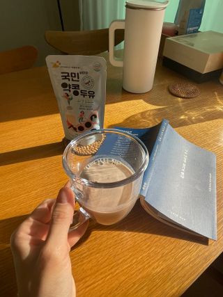 국민바이오 약콩두유 — 4점을 준 리뷰어가 2022년 5월 올린 사용 사진