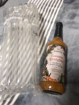 H365 [Kaskein Luomutyrniglögi] 핀란드 전통 무알콜 멀드와인 시벅톤 글로기 — 5점을 준 리뷰어가 2021년 4월 올린 사용 사진
