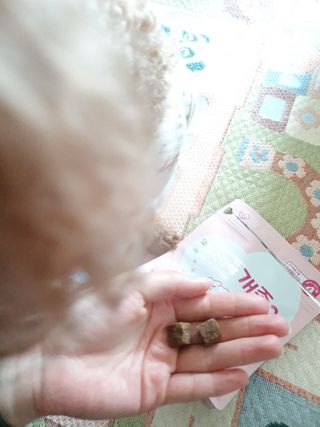 My Pet Care 천연단백질 관절건강에 개좋아 — 5점을 준 리뷰어가 2021년 2월 올린 사용 사진