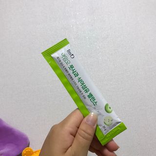 아임오 풋사과 식이섬유 밸런스 젤리 14포 — 3.5점을 준 리뷰어가 2021년 6월 올린 사용 사진