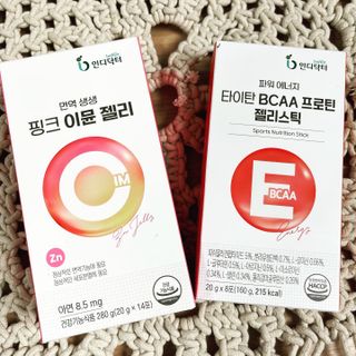 인디닥터 면역 생생 핑크 이뮨 젤리 + 타이탄 BCAA 프로틴 젤리스틱 — 5점을 준 리뷰어가 2022년 3월 올린 사용 사진