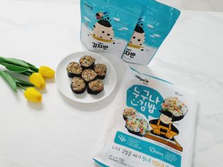 해풀잎 누구나 김밥*1ea [(혼합야채 35g *1ea,  김밥김 (5g, 5ea),  양념간장 (6g, 5ea), 참기름(5g, 2ea)] — 5점을 준 리뷰어가 2022년 5월 올린 사용 사진