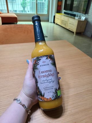 H365 [Kaskein Luomutyrniglögi] 핀란드 전통 무알콜 멀드와인 시벅톤 글로기 — 5점을 준 리뷰어가 2021년 5월 올린 사용 사진