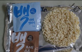 [풀무원] 자연은맛있다 정면, 백면, 홍면  세트 — 5점을 준 리뷰어가 2021년 4월 올린 사용 사진