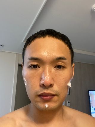 리더스코스메틱 리더스 카밍 바이오틱스 크림 마스크 — 4.5점을 준 리뷰어가 2021년 5월 올린 사용 사진