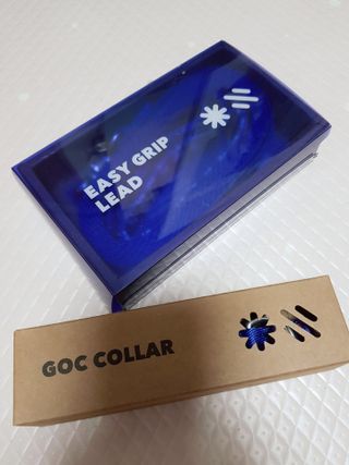 베이컨박스 [BACON] 고아웃클럽 이지그립 리드줄, 목줄 세트-BLUE — 4점을 준 리뷰어가 2021년 6월 올린 사용 사진
