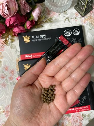새롬바이오 리생 [미쾌변] 차전자피 식이섬유 건강기능식품 3팩 — 5점을 준 리뷰어가 2021년 6월 올린 사용 사진