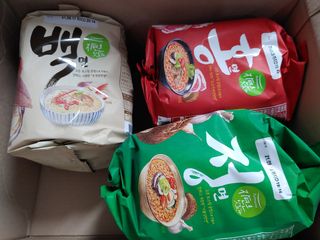 [풀무원] 자연은맛있다 정면, 백면, 홍면  세트 — 5점을 준 리뷰어가 2021년 4월 올린 사용 사진