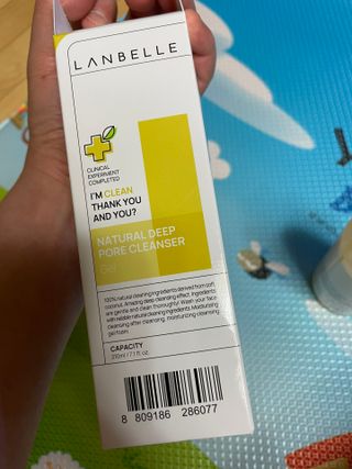 랑벨 내츄럴 딥 포어 클렌저 210ml (저자극 약산성 천연 클렌징 젤) — 4점을 준 리뷰어가 2022년 3월 올린 사용 사진