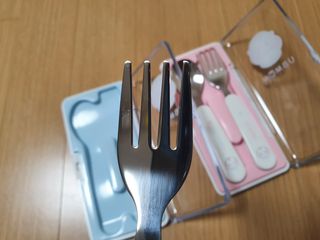 유비맘 스푼포크 케이스 세트 1+1 _컬러랜덤 발송 — 5점을 준 리뷰어가 2021년 1월 올린 사용 사진