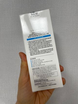 랑벨 수퍼내츄럴 아쿠아 수딩 크림 100ml — 5점을 준 리뷰어가 2022년 4월 올린 사용 사진