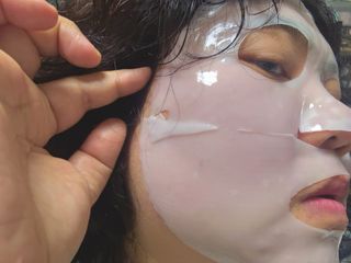 [올리브영] 웰더마 프리미엄 사파이어 콜라겐 임팩트 피팅 마스크 4매 — 5점을 준 리뷰어가 2025년 7월 올린 사용 사진