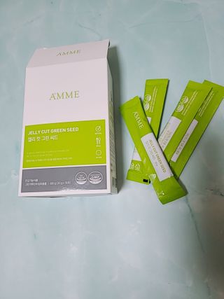 아므_이너뷰티 아므 젤리 컷 그린 씨드 10개입 — 5점을 준 리뷰어가 2021년 3월 올린 사용 사진