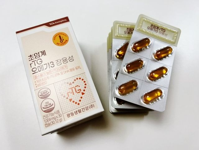 [혈행건강&뼈건강] 초임계 rTG 오메가3 장용성 30캡슐 리뷰 사진