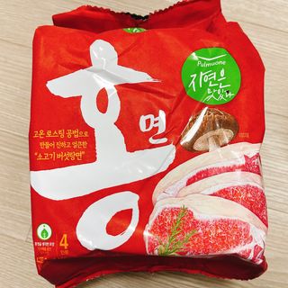 [풀무원] 자연은맛있다 정면, 백면, 홍면  세트 — 4.5점을 준 리뷰어가 2021년 4월 올린 사용 사진