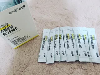 체인미 국화꽃 추출분말 에스오에스 곡류효소 과일채소 17종 혼합 분말 스틱 — 4점을 준 리뷰어가 2021년 11월 올린 사용 사진