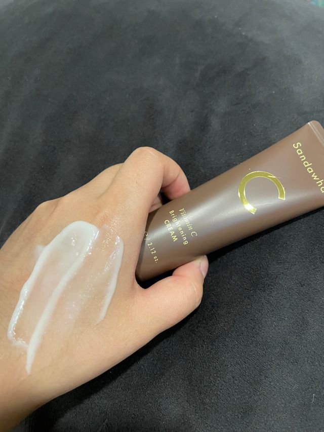 산다화 비타민C 화이트닝 크림 리뷰 사진