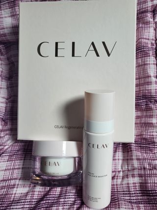프리마인 바르기만 하면 철벽 스킨케어+24시간 마스크팩 효과. 셀라브 리제너레이팅 시스템 부스터+크림 세트 — 5점을 준 리뷰어가 2023년 7월 올린 사용 사진