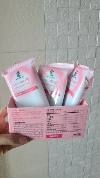 [모마네] 이너뷰티 히알루론산 비오틴 코큐텐 저분자피쉬콜라겐 - 3 g 30포 ★석류맛 — 5점을 준 리뷰어가 2021년 12월 올린 사용 사진